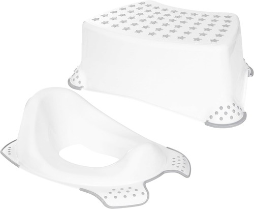 White toilet training seat - white,