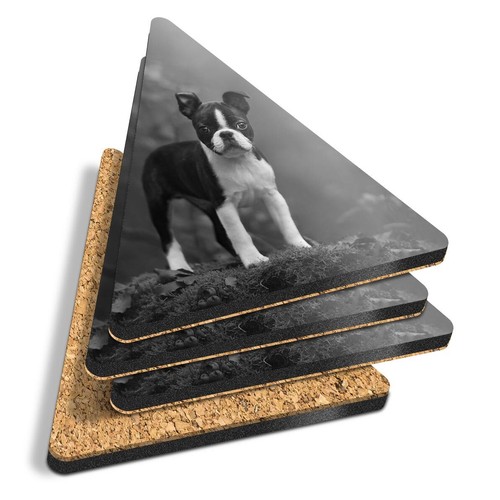 Triangle coasters bw - 4x,