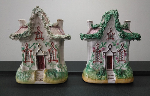 Pair antique staffordshire - antique,