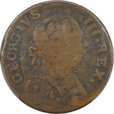 1787 Machin's Mills 1/2p Vlack 19-87C PCGS F12 W7940 R2 Colonial Copper