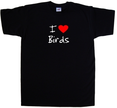 Love heart birds shirt - i, t-shirt