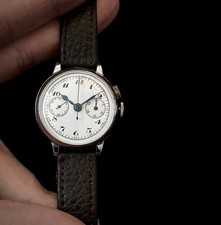 1920s enamel dial - enamel, monopusher