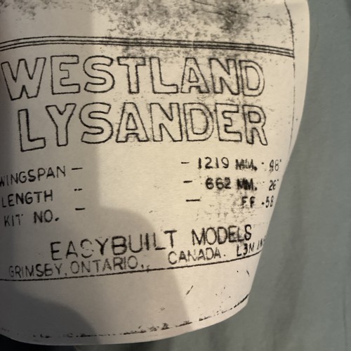Easy built models westland - easy, “westland