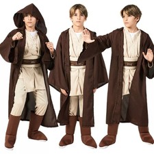 Kids Star Wars Obi Wan Kenobi Jedi Knight Cosplay Costume Halloween Outfit