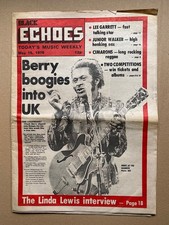 CHUCK BERRY BLACK ECHOES MAGAZINE MAY 15 1976 CHUCK BERRY COVER STORY (aged) (SO