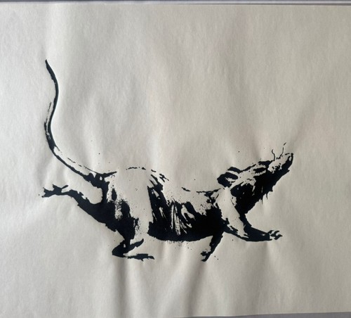 Banksy gdp rat screen print - gdp,