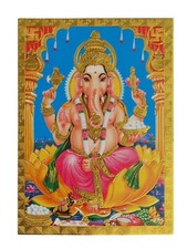 Gold Foil Embossed Hindu God