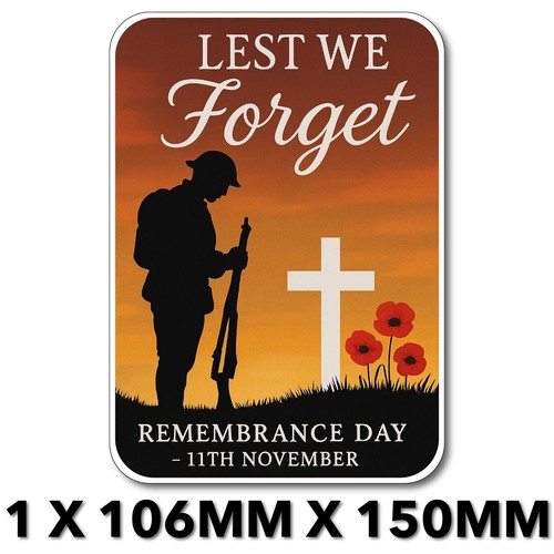 Lest forget red poppy - we,