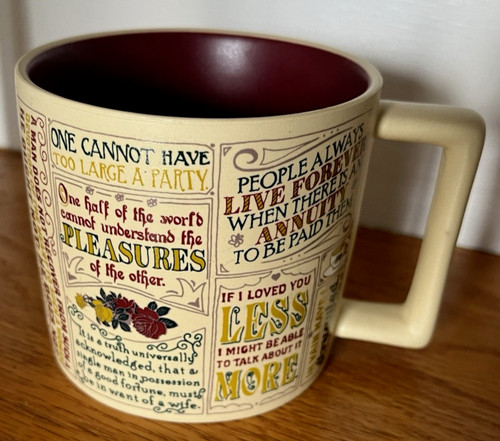 Jane austen mug famous quotes - mug,