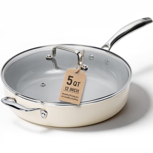 Ceramic nonstick deep - 12",