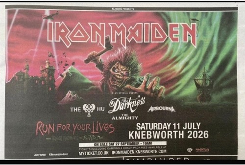 Iron maiden live knebworth - maiden,