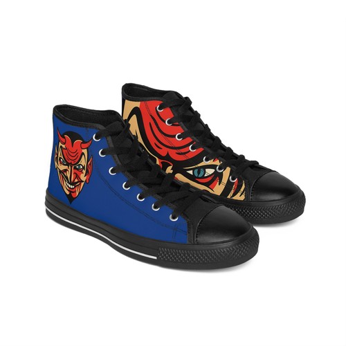 Grinning devil graphic - devil, shoes