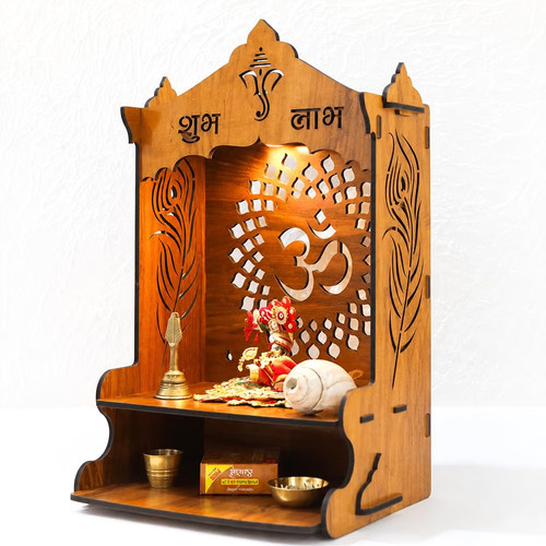 Wooden mdf home temple - wooden, pooja