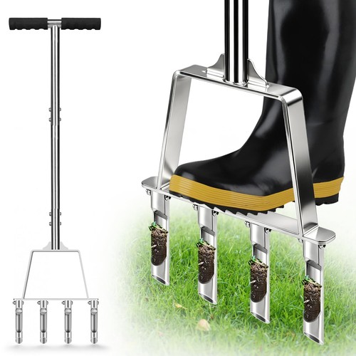 Qdreclod manual lawn aerator - lawn,