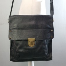 M&S Large Leather Messenger
