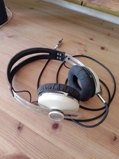 Sennheiser Momentum 1 Ivory . Needs New Ear Pads. Good Audio! New Braided Cable
