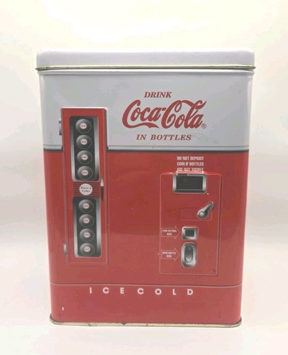 Coca cola vending machine tin - coca-cola,