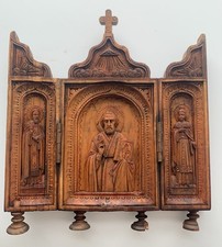 Antique 19thC Gothic Carved