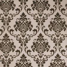Exclusive Cashmere Flock Wallpaper Velvet Beige Brown Glitter Damask J703