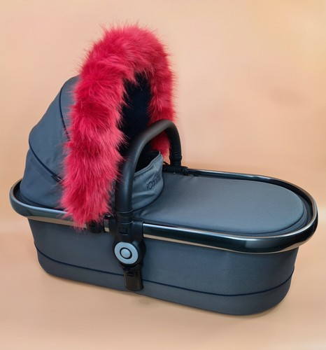 Luxury faux fur pram carrycot - pram,