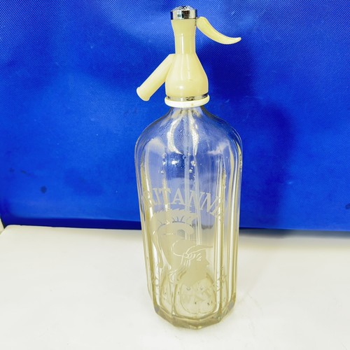 Soda syphon etched britanna - soda,