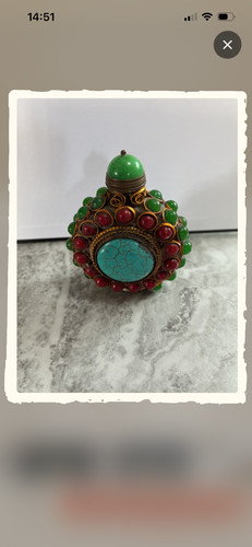 Vintage handmade tibetan - tibetan, brass