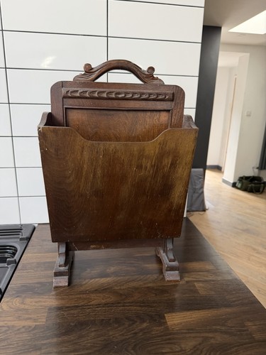 Vintage oak wood magazine - vintage,