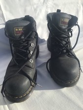 Dr. Martens Industrial Steel Toe Boots, Size UK6.