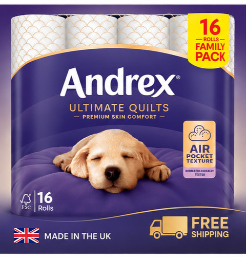 Andrex supreme quilts toilet - quilts,