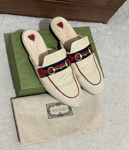 Gucci princetown tweed mule - princetown,