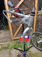 orange retro mountain bike zero trials frameset