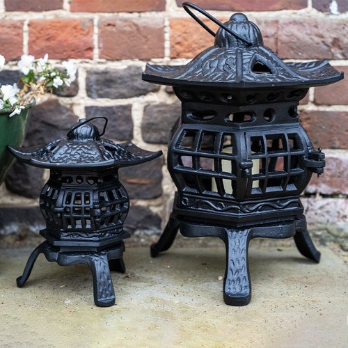 Pagoda tealight holder - holder, cast