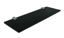 Acrylic Minimalist Modern Safety Shelf 100mm Deep Black White with fixings  DS8