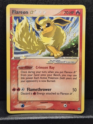 Pokemon tcg flareon - pokemon, gold