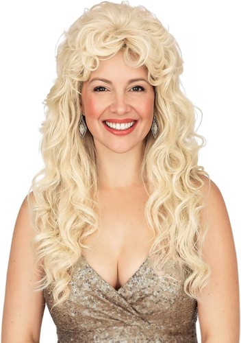 Porsmeer long blonde curly - long,