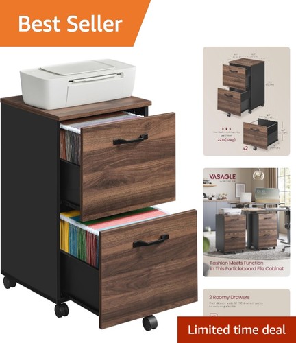 Contemporary drawer filing - 2-drawer,