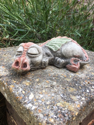 Sleepy dragon garden - dragon,