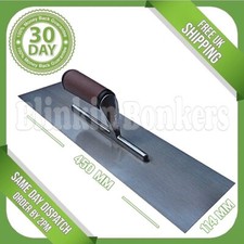 EXTRA LONG PLASTERING FINISHING FLOORING TROWEL 450MM X 114MM PLASTERERS TOOL