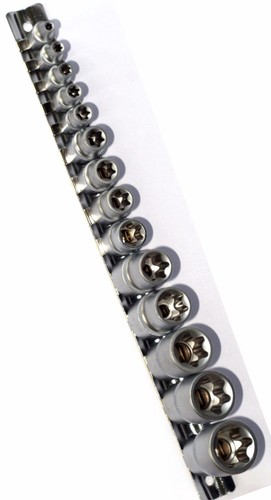14pc female torx socket set - female,