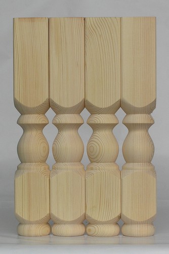 Set solid pine refectory - 4,