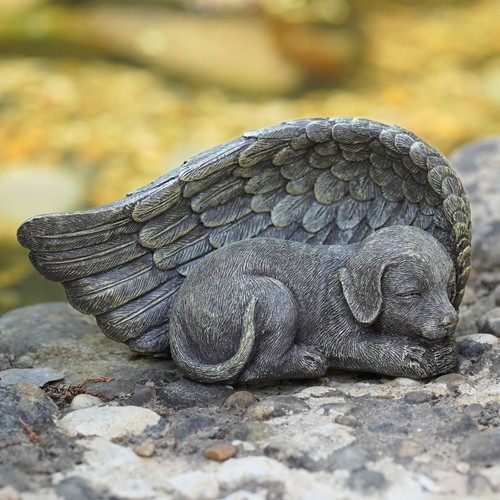 Dog memorial statue resin - dog,