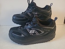 Skechers Shape Ups Womens Toning Walking Rocker Shoes Black UK5