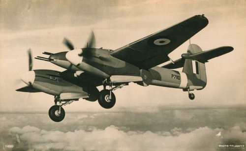 Ww2 military aircraft postcard - military,
