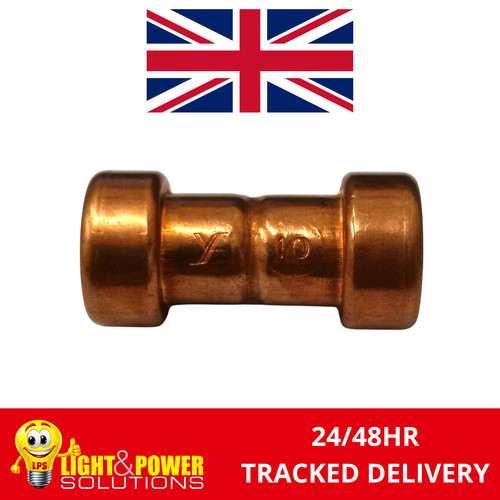 10mm copper coupling - x,