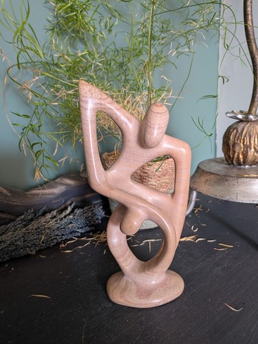 Hand carved abstract - carved,