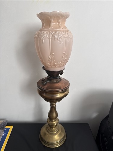 Antique victorian oil lamp - oil,