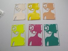 6 Die cuts  Girl /Lady in a