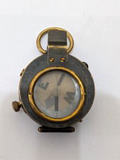 WW1 British Officers Compass In Leather Case Dated 1918 with officers name.
