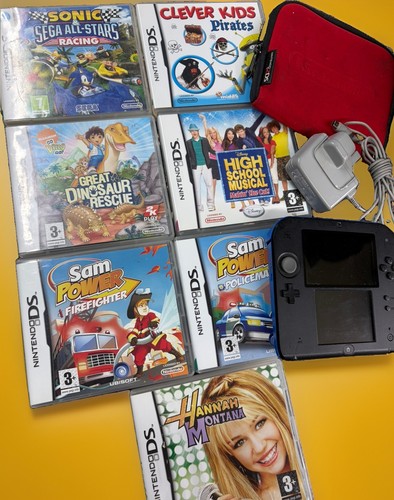 Nintendo 2ds blue - nintendo, black