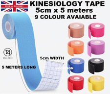Kinesiology Tape  1 3 6 Rolls Sport Injury 5cm x 5meters Sticky KT Muscle Strain